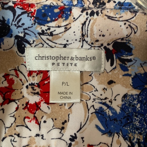 Christopher & Banks Petite floral jacket size P/L - Picture 4 of 14